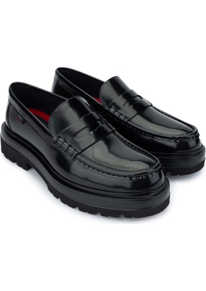 Erkek Deri Siyah Loafer Ayakkabı 618 52310 Erk Ayk SK24-25 Negro