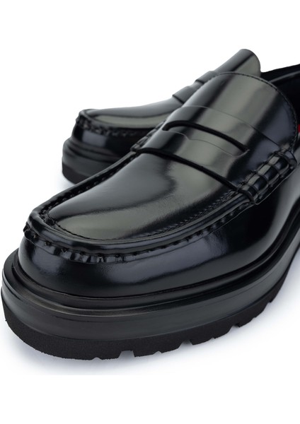 Erkek Deri Siyah Loafer Ayakkabı 618 52310 Erk Ayk SK24-25 Negro