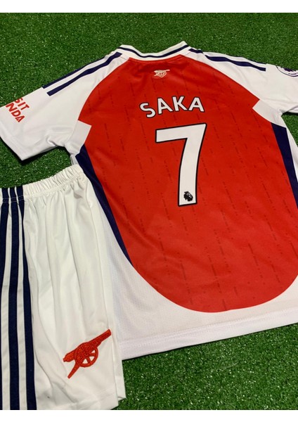 Arsenal 2024/25 Yeni Sezon Bukayo Saka Iç Saha Çocuk Forması 4'lü Set