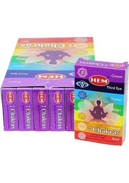 7 Chakras Back Flow Cones fiyatları
