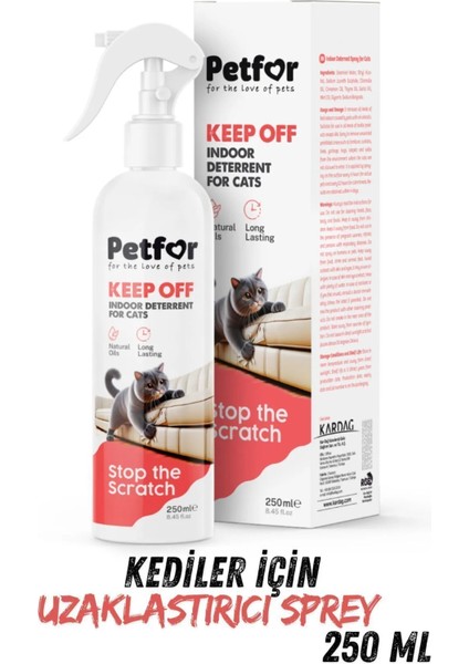 Istenmeyen Bölgelerden Kedi Uzaklaştırıcı Sprey 250 ml