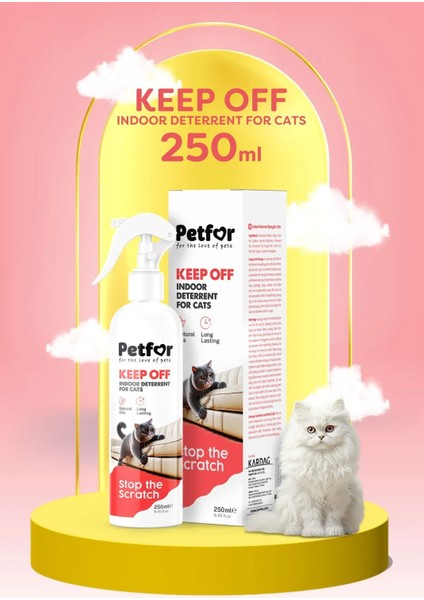 Istenmeyen Bölgelerden Kedi Uzaklaştırıcı Sprey 250 ml