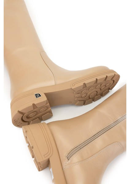 Kadın Deri Camel Casual Çizme 33 2041 Bn Czm SK24-25 Camel Dr