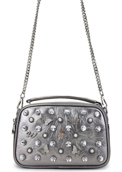 Kadın Vegan Metalik Omuz Çanta 921 26889 Bn Canta SK24-25 Pewter fiyatları