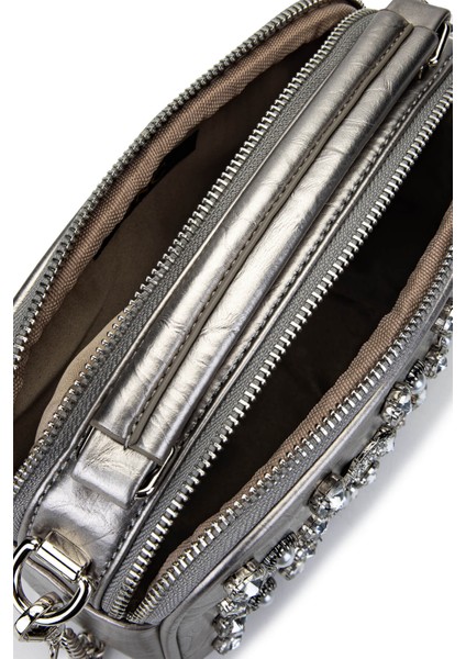 Kadın Vegan Metalik Omuz Çanta 921 26889 Bn Canta SK24-25 Pewter indirimleri
