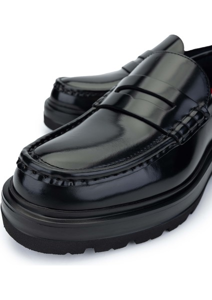 Erkek Deri Siyah Loafer Ayakkabı 618 52310 Erk Ayk SK24-25 Negro modelleri
