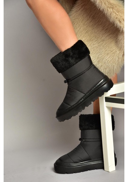 T476434004 Siyah Kumaş Kadın Bot