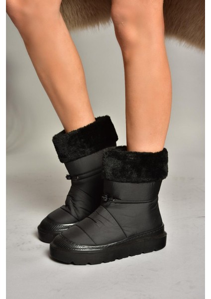 T476434004 Siyah Kumaş Kadın Bot modelleri