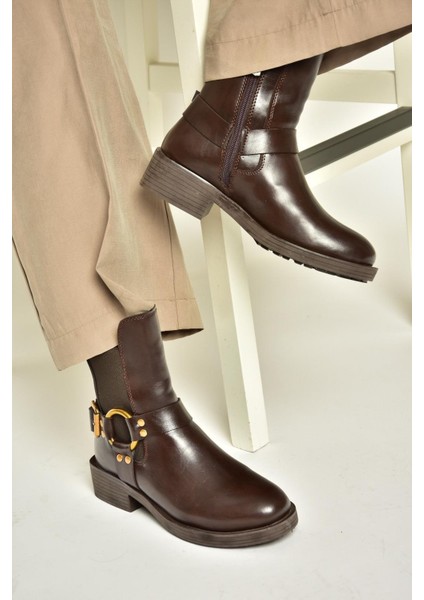 T820881009 Kahverengi Kadın Bot fiyatları