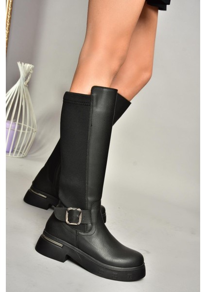 T996332009 Siyah Dalgıç Kumaş Klasik Çizme fırsatları
