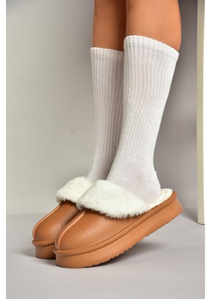 T918264209 Kahverengi Içi Peluş Kadın Terlik fiyatları