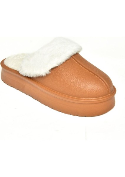 T918264209 Kahverengi Içi Peluş Kadın Terlik modelleri