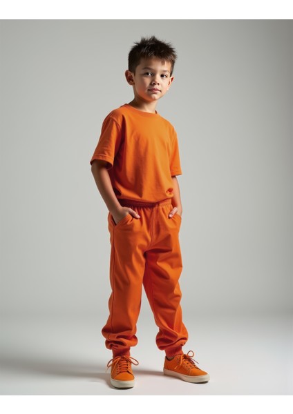 Levi Turuncu Pamuklu Çocuk Tshirt Eşofman Altı Takım fiyatları