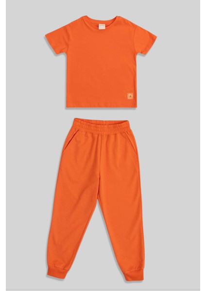 Levi Turuncu Pamuklu Çocuk Tshirt Eşofman Altı Takım indirimleri