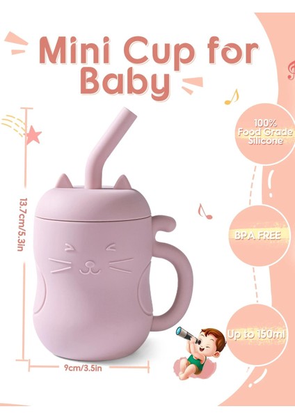 150ML Öğrenme Besleme Kabı, Çocuk Içme Çeşmesi, Pipet Şişesi, Haşlanma Önleyici ve Sızdırmaz Sofra Takımı, Yürümeye Başlayan Çocuk Su Şişesi (Yurt Dışından)