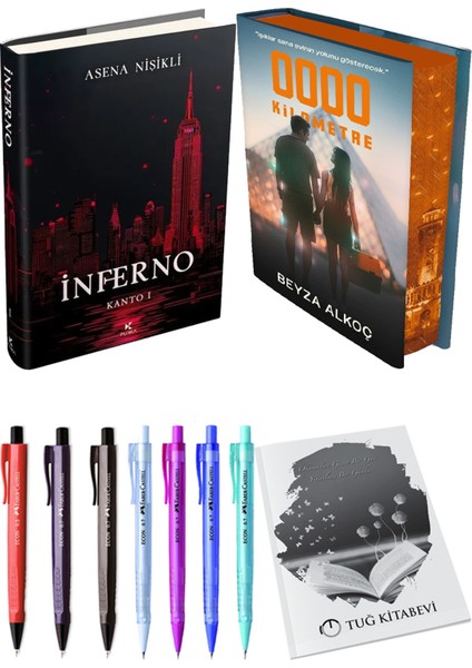 Sıfır Kilometre Film Özel Baskı Ciltli ve Inferno Kanto I Ciltli Asena Nişikli 2li Set