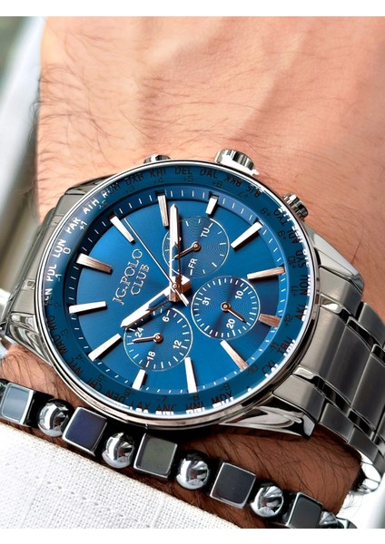 Jg. Polo Clup JPC.0724 S04064A.5 Çelik Kordon Erkek Kol Saati modelleri