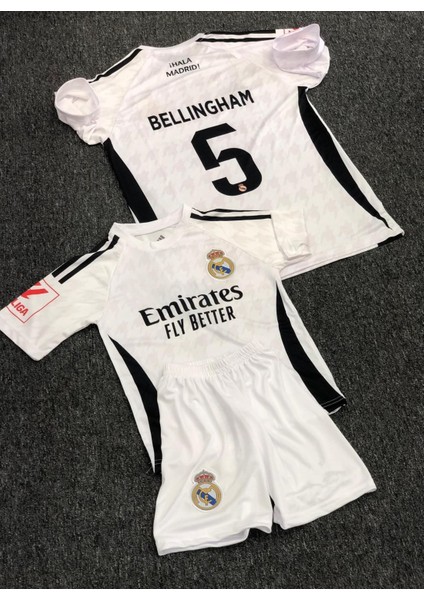 Real Madrid 2024/25 Yeni Sezon Jude Bellingham Iç Saha Çocuk Forması 4'lü Set