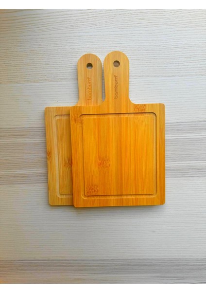 Bambu Kare 2li Sunum Tahtası 15X24,5X1CM