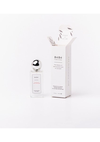 DeDe Candle & Body Saç Bakım Parfümü - Yenileyici - Çiçeksi ve Pudra Kokulu - Refreshing Hair Perfume