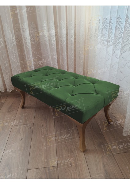 Dekoratif Puf Gold Ayak 90 x 45 cm