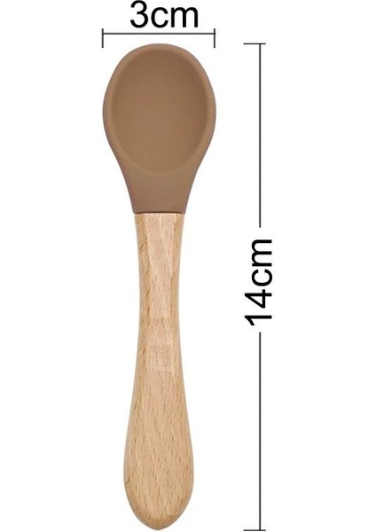 Çocuklar Için Uygulamalı Yetenek Geliştirmek Için Katı Yiyecekler Yemek Için Tahta Saplı Kaşık Sofra Takımını Beslemek (Yurt Dışından) fırsatları