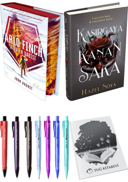 Kasırgaya Kanan Saka 1 Ciltli ve Arlo Finch Alevler Vadisi Ciltli John August 2li Set