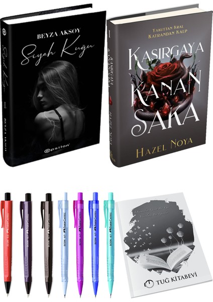 Kasırgaya Kanan Saka 1 Ciltli ve Siyah Kuğu Ciltli Beyza Aksoy 2li Set