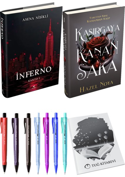 Kasırgaya Kanan Saka 1 Ciltli ve Inferno Kanto I Ciltli Asena Nişikli 2li Set