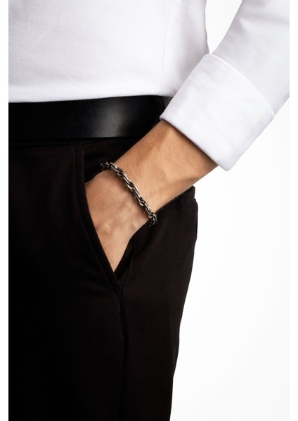 Modern Stil 21 cm Çelik Erkek Zincir Bileklik modelleri