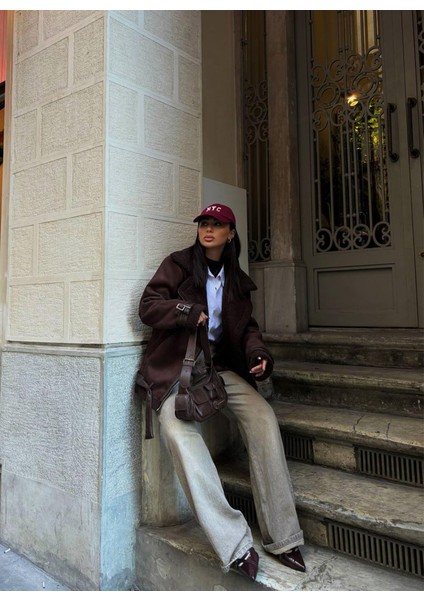 Içi Tamamen Peluş Kaplama Süet Kaban