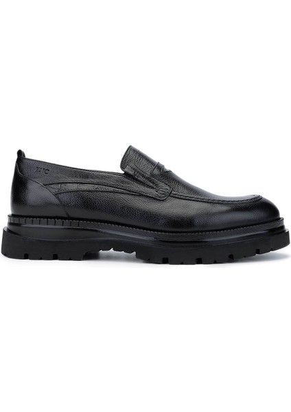 Erkek Deri Siyah Loafer Ayakkabı 537 3493 Erk Ayk SK24-25 Sıyah