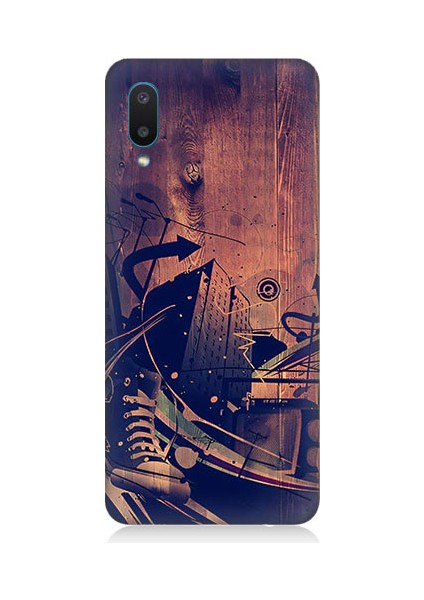 Samsung Galaxy A02 Uyumlu Karanlık Tiyatro Desenli Silikon Kılıf