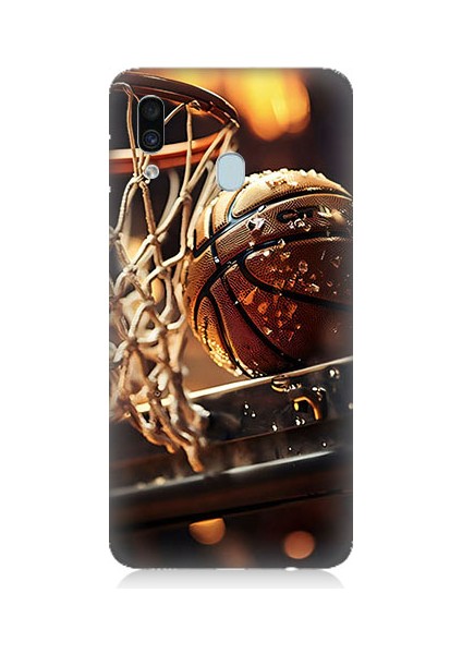 Samsung Galaxy A20 Uyumlu Uzay Iskeleti Desenli Silikon Kılıf