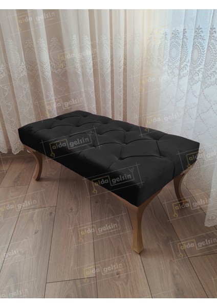 Dekoratif Puf Gold Ayak 90 x 45 cm