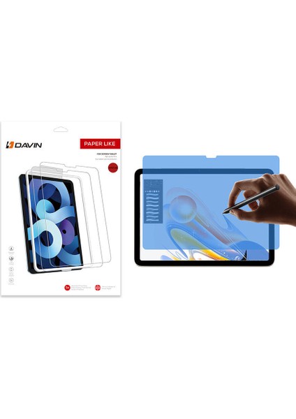iPad Pro 13 2024 Kağıt Hisli Mat ​​​​​​​​​​​​​​​davin Paper Like Ekran Koruyucu