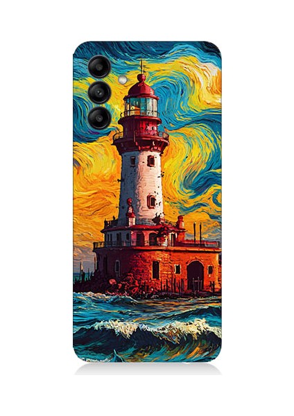 Samsung Galaxy A15 Uyumlu Renkli Fener Desenli Silikon Kılıf