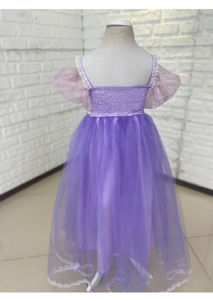 Kız Çocuk Rapunzel Doğum Günü Kostümü modelleri
