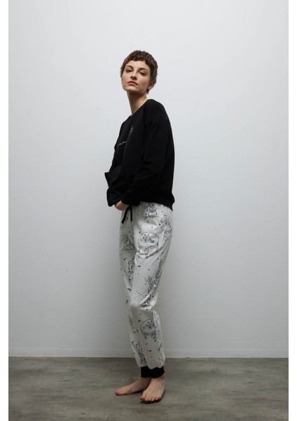 Kadın Pamuklu Cepli Uzun Pijama Altı fiyatları