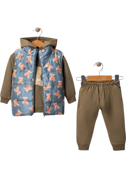 Ayılı Şişme 3'lü Takım - Yeşil