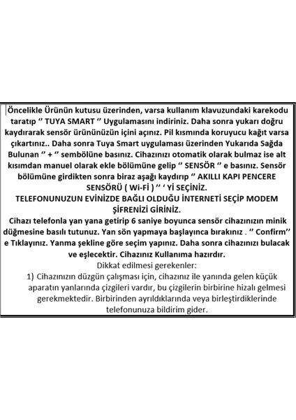 SL-EG05 Akıllı Kapı Pencere Dolap Sensörü Manyetik Kapı Açıldığında Telefona Bildirim Gönderir