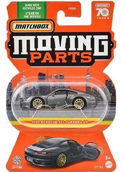 Matchbox Moving Parts - 2020 Porsche 911 Carrera 4s HLG22