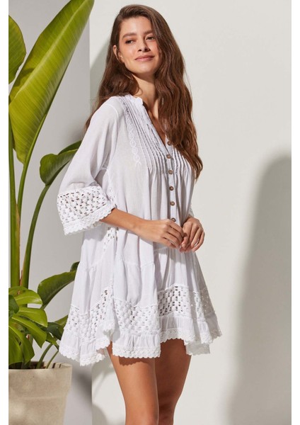 Düğmeli Şile Bezi Tunik fiyatları