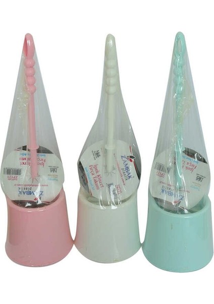 Plastik Muhafazalı Ipek Tuvalet Klozet Fırça Takımı ZP-121