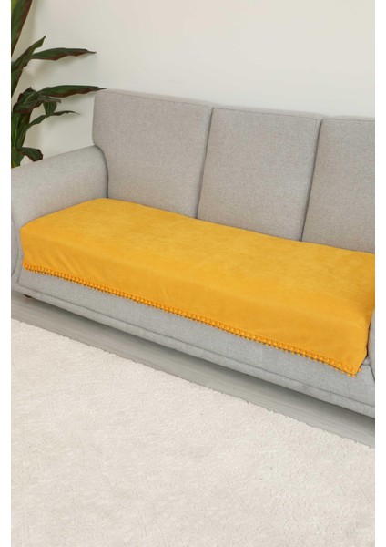 Ponponlu Koltuk Örtüsü 90x210 Cm,Ko-33
