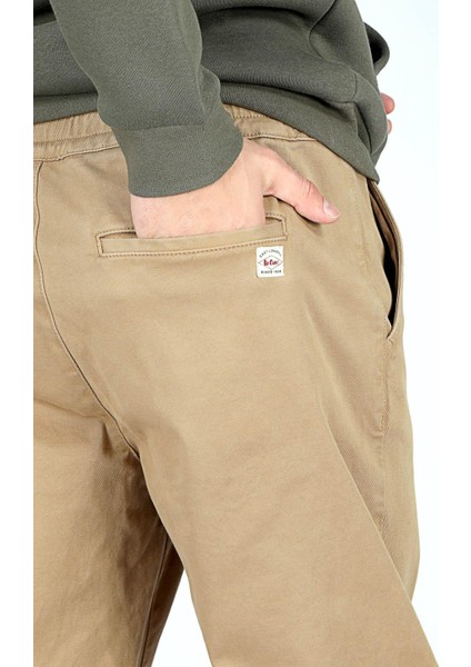 Jogger Erkek Dokuma Pantolon Camel