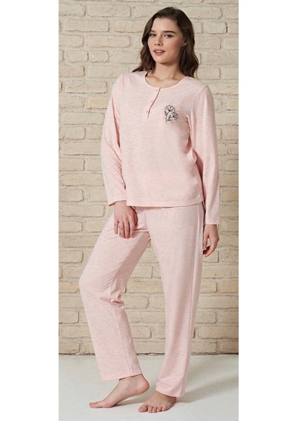 1713 Pembe Kadın Pijama Takımı