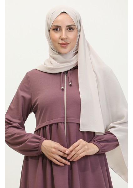Fermuarlı Ferace 0569-09 Lila