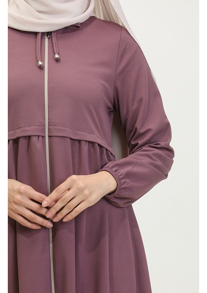 Fermuarlı Ferace 0569-09 Lila