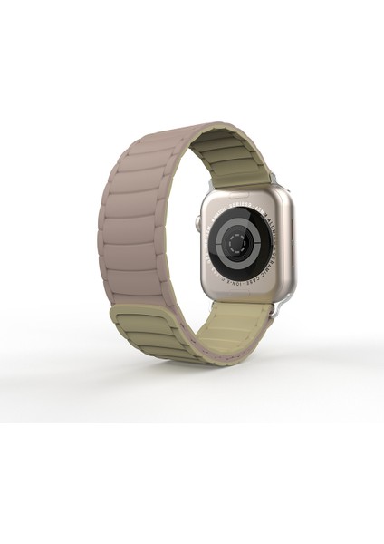 Apple Watch 4/5/6/se 1.nesil 40MM Uyumlu Strap Manyetik Mıknatıslı Silikon Kordon Kayış
